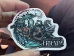 Creepy Frank & Friends Sticker